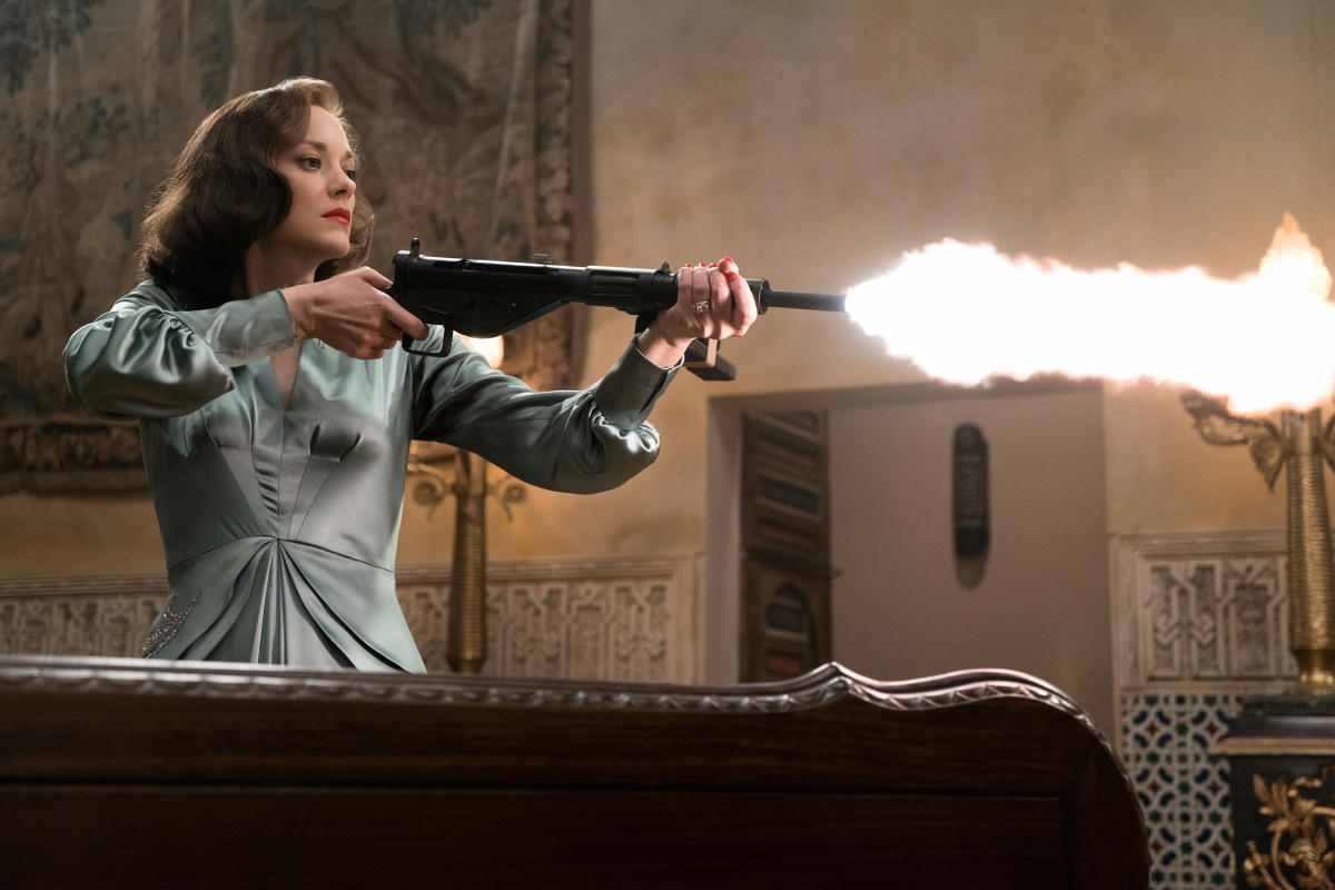 Marion Cotillard plays Marianne Beausejour in Allied from Paramount Pictures.